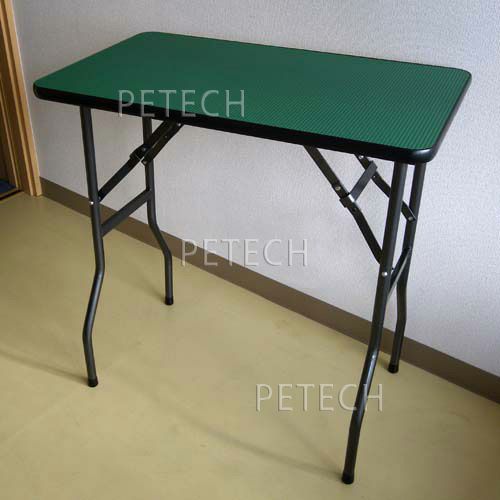 petech トリミングテーブル　折りたたみ式　ペット　カット 日本製】トリミングテーブル M グリーン×ガンメタ ☆ | petech