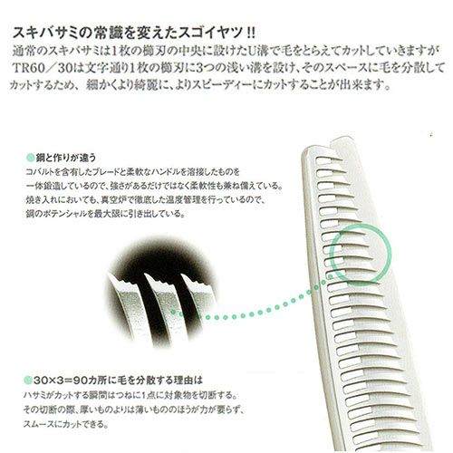 UTSUMI U＆U OF30（TR-60/30オフセット）トリミングシザー